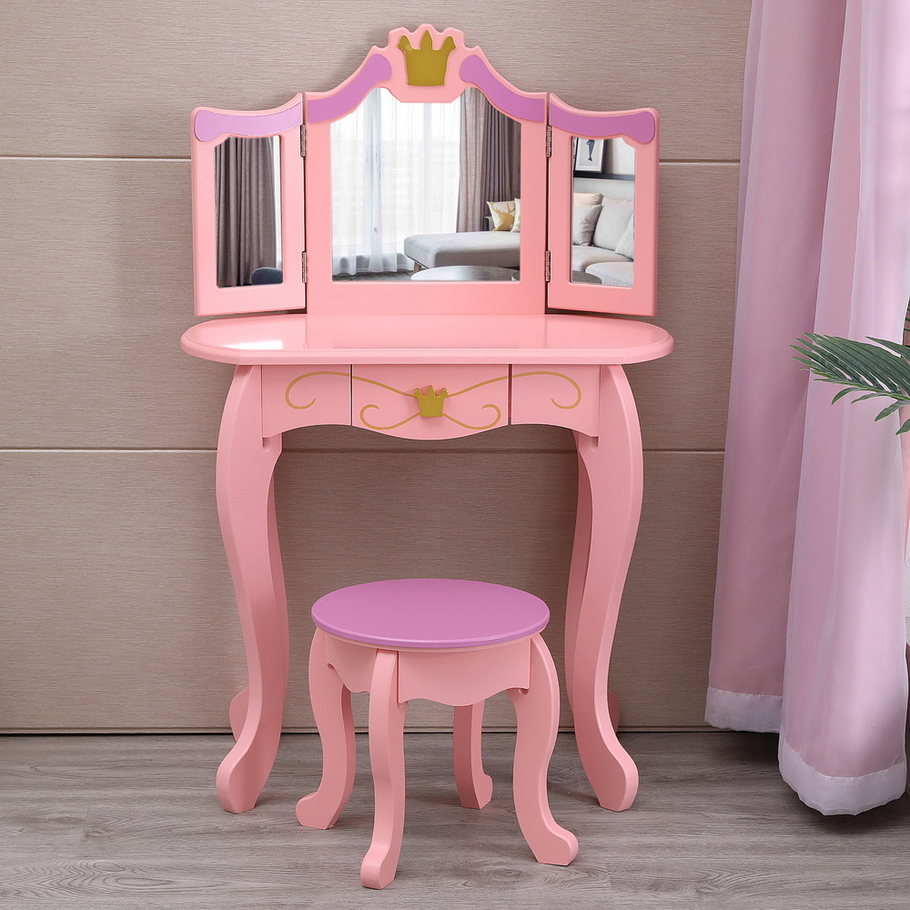 childs dressing table and stool