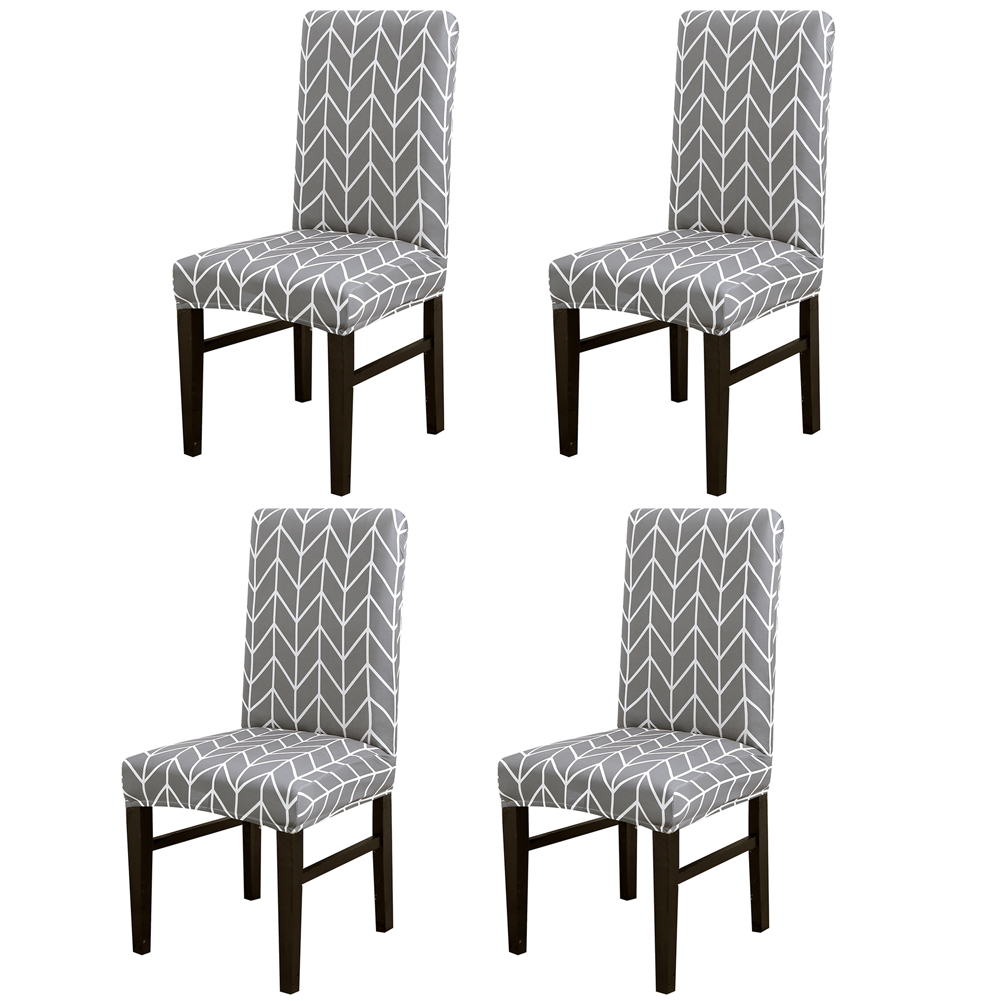4pcs Dining Chair Cover Protector Stretch Removable Slipcover Home