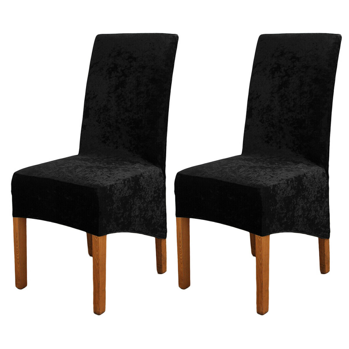 Details about   1-6X Velvet Dining Chair Covers Wedding Slipcovers Christmas Party Banquet Cover 