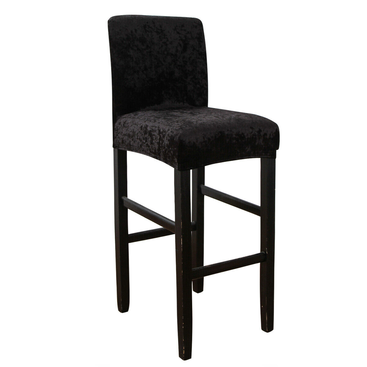 High Chair Covers Velvet Bar Stool Chairs Seat Slipcovers Banquet Decor US Stock 