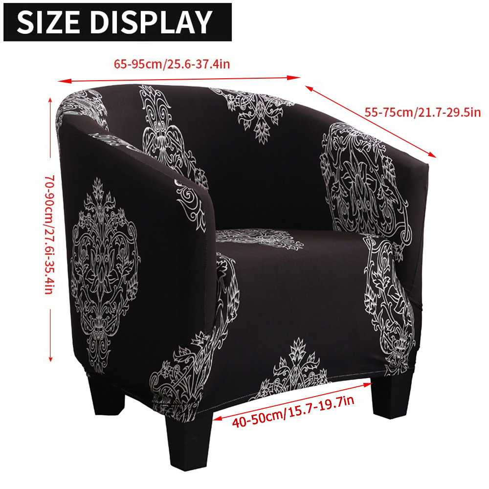 Club Sofa Chair Cover One-seater Armchair Slipcover For Cafe Bar Chair Decors 