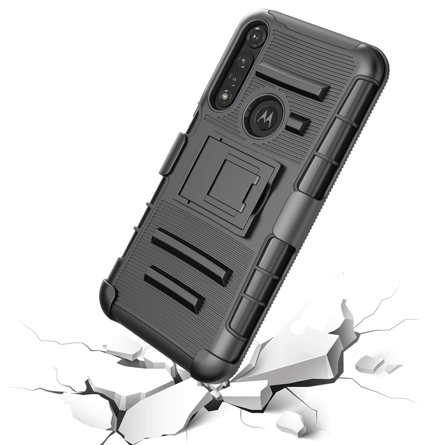 For Motorola Moto G Power 2020 Rugged Case Belt Clip