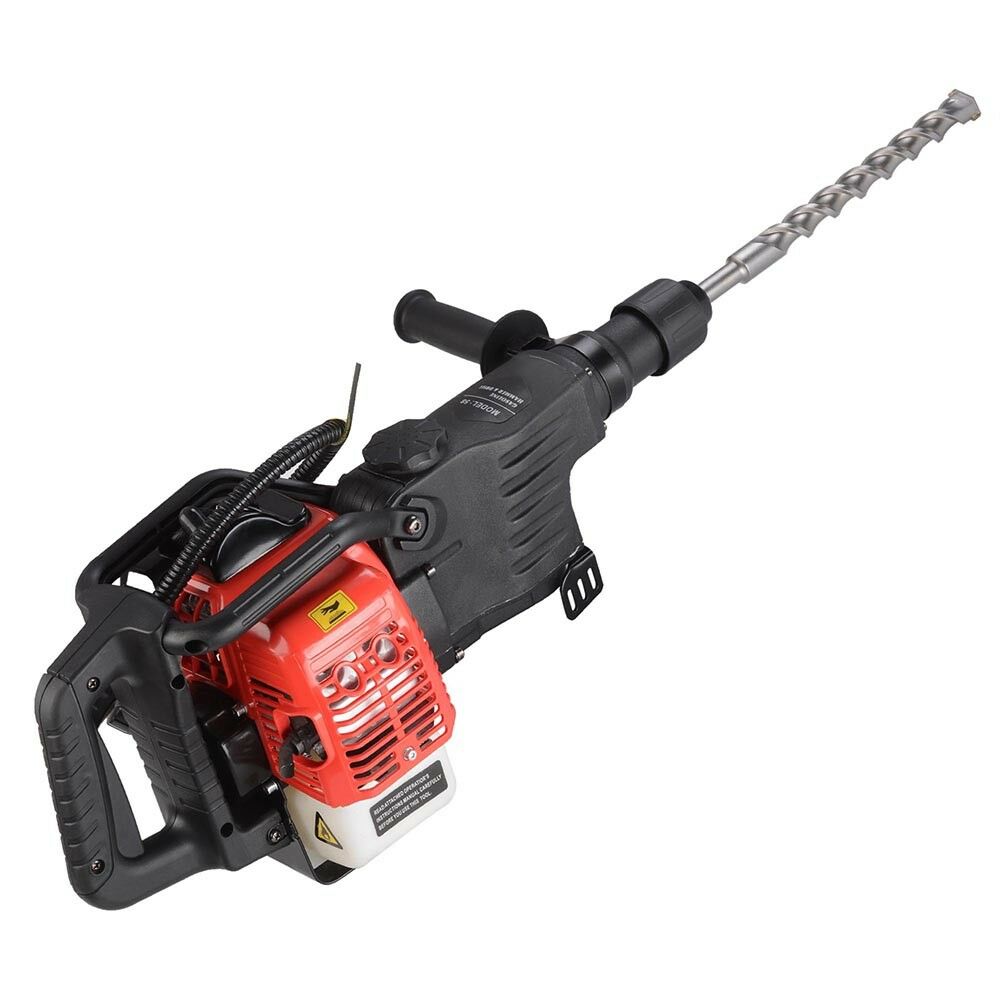 2in1 32.6cc Gasoline Petrol Demolition Hammer Drill Chisel Concrete Breaker EPA 657258016460 eBay