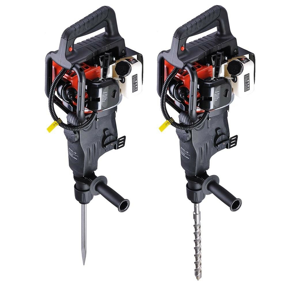 2in1 32.6cc Gasoline Petrol Demolition Hammer Drill Chisel Concrete Breaker EPA 657258016460 eBay