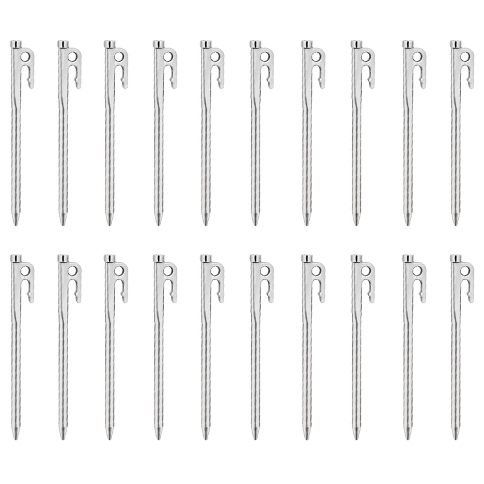 20PCS Outdoor Camping Stainless Steel Camp Accessories Tent Nails