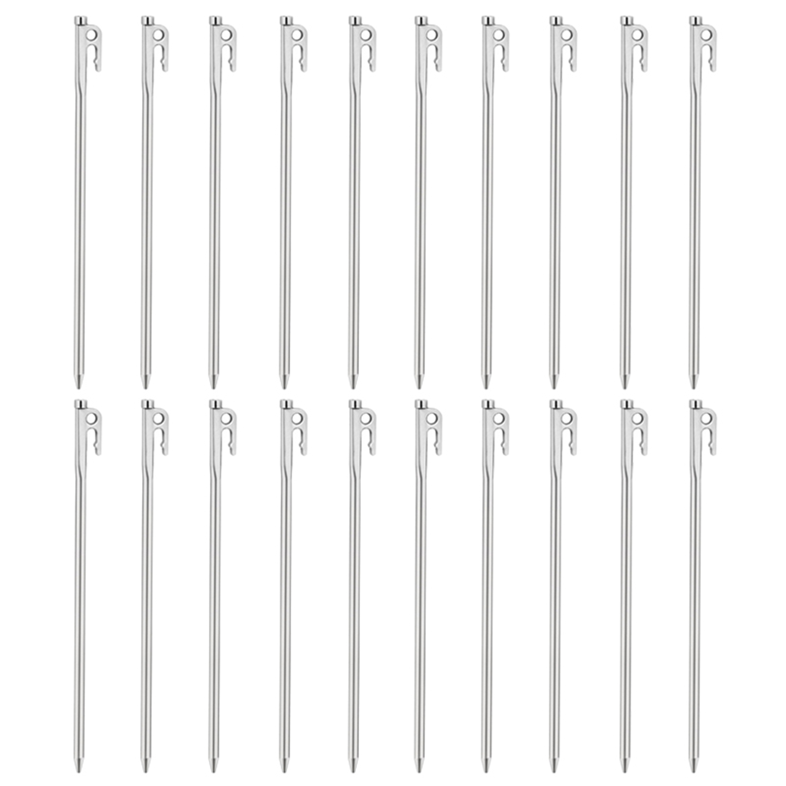 20PCS Outdoor Camping Stainless Steel Camp Accessories Tent Nails