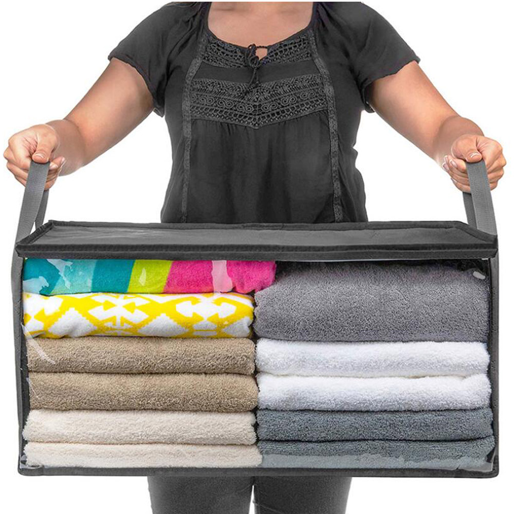 Comforter/Blanket Storage Bag Clear Vinyl Zipper Double ...