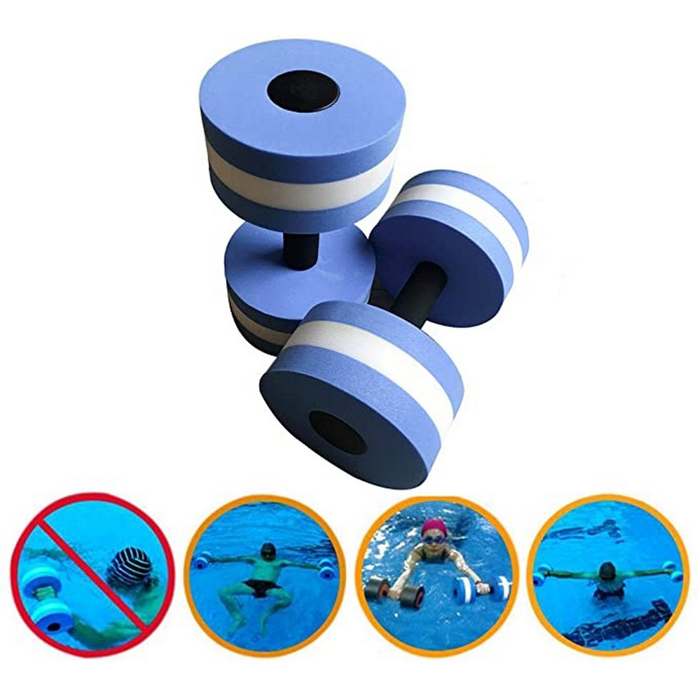 2 Pieces Water Aerobic Exercise Dumbbell Foam Dumbbell Fitness Pool