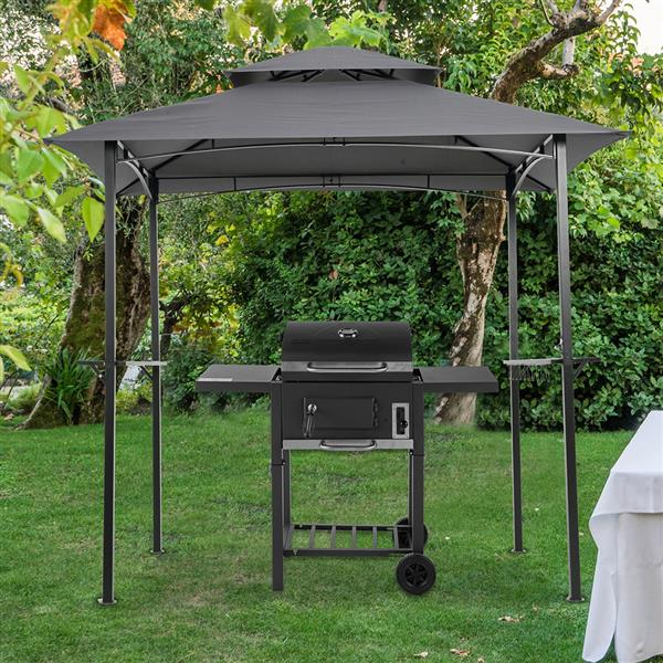 Partical 8 x 5 Ft Outdoor Grill Gazebo Vented Double ...