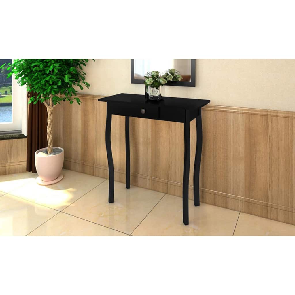 Details About Console Table Wood Mdf Hall Side Curved Legs Living Room 29 X 14