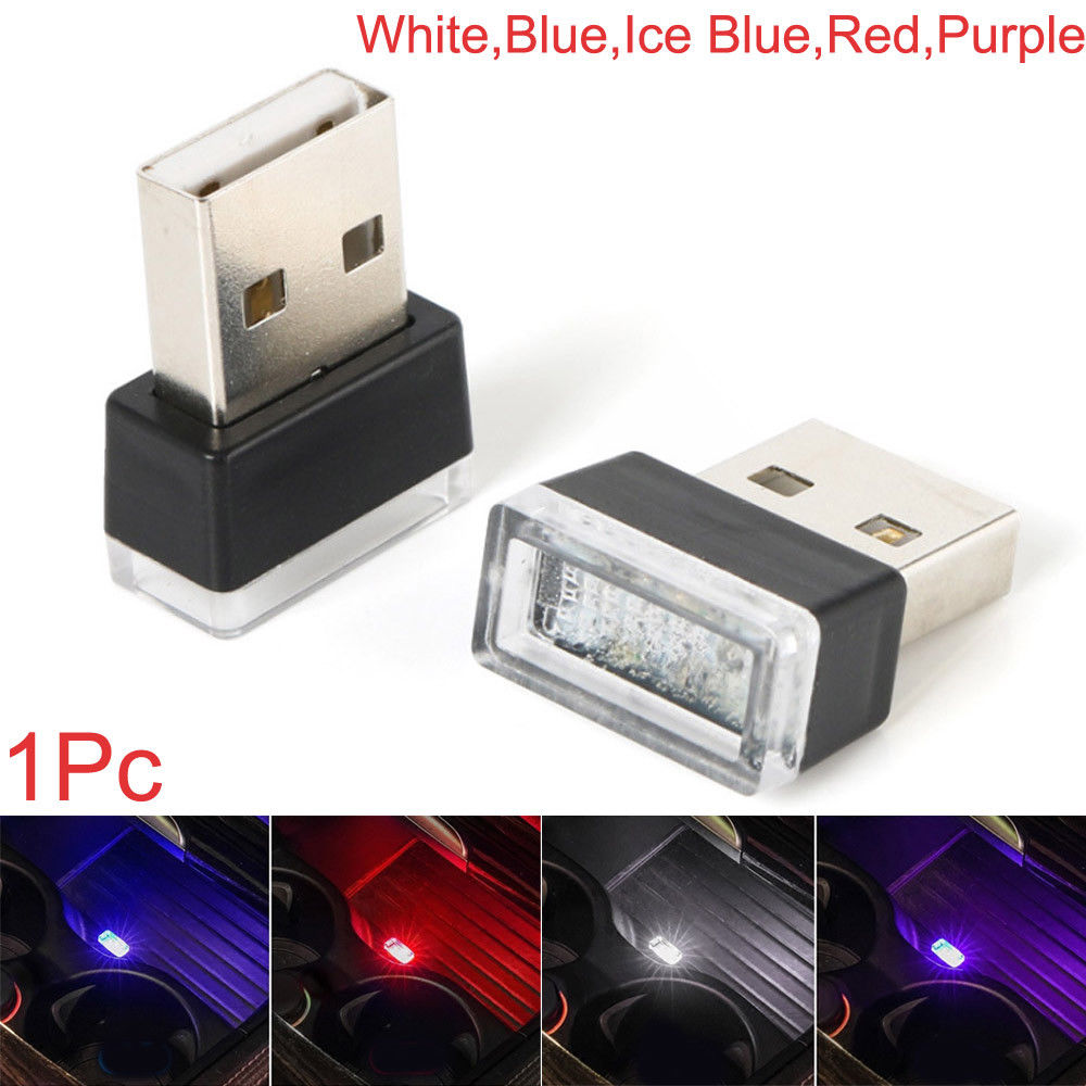 1Pc Mini USB LED Light Colorful Lamp For Car Atmosphere Lamp Bright Flexible