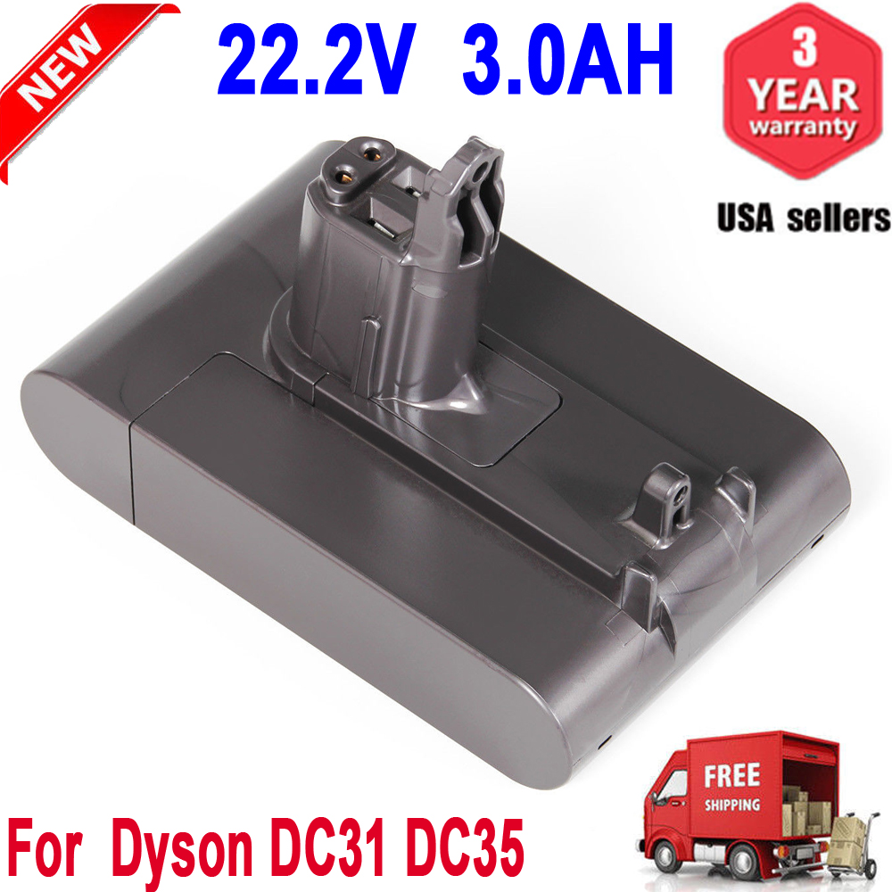 3 0AH 22 2V Li Ion Vacuum Battery For Dyson DC31 DC44 DC45 Animal Type   830383rWIND4A9 