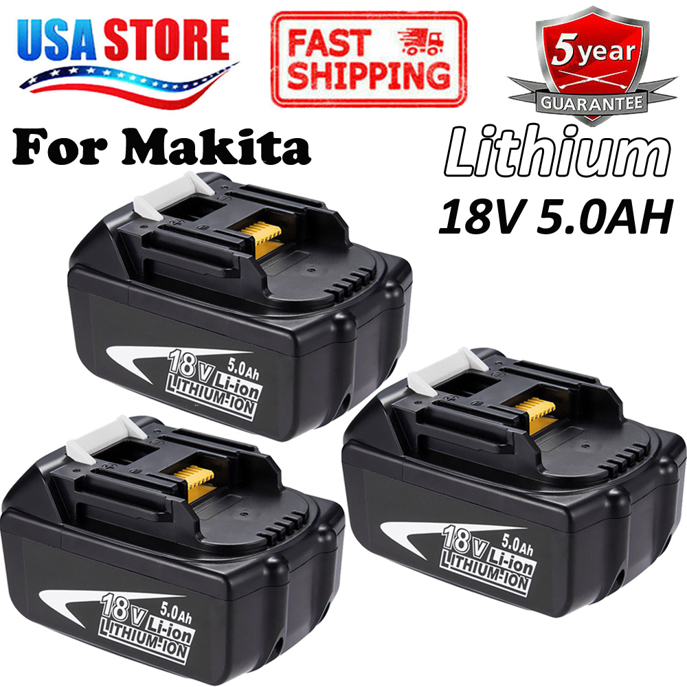 3PK 5.0Ah Battery For Makita BL1850 BL1860 BL1840 BL1835 LXT400 18V LiIon USA 886909109941 eBay