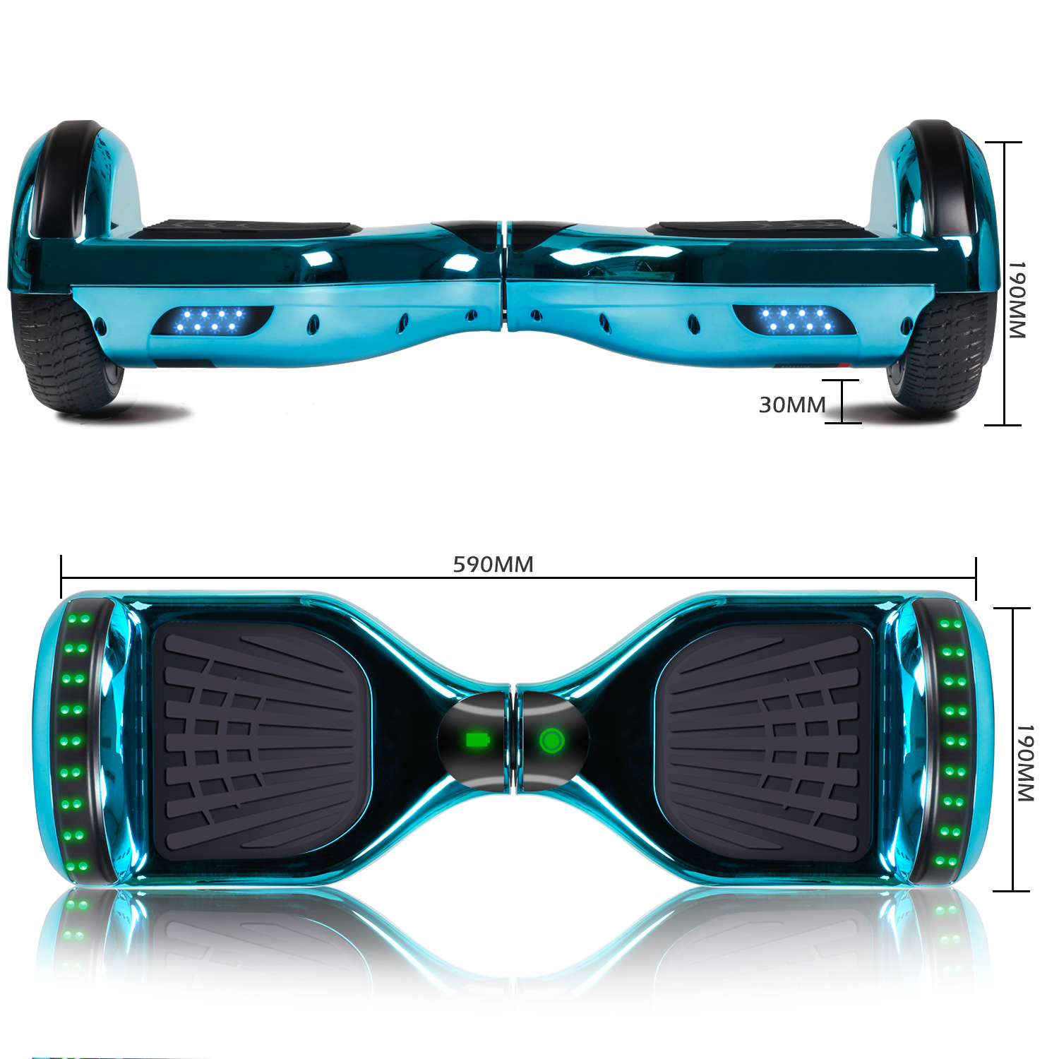 6.5" Hoverboard Bluetooth Electric Self Balance Scooter with Bag Blue