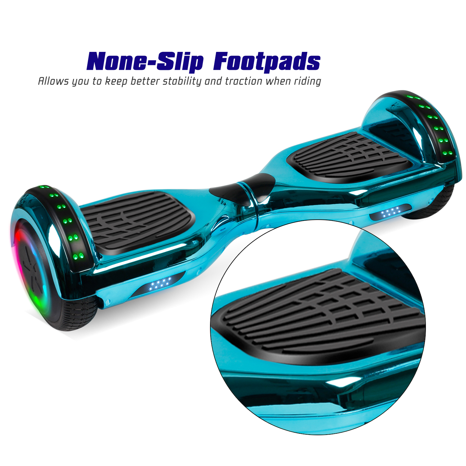 6.5" Hoverboard Bluetooth Electric Self Balance Scooter with Bag Blue