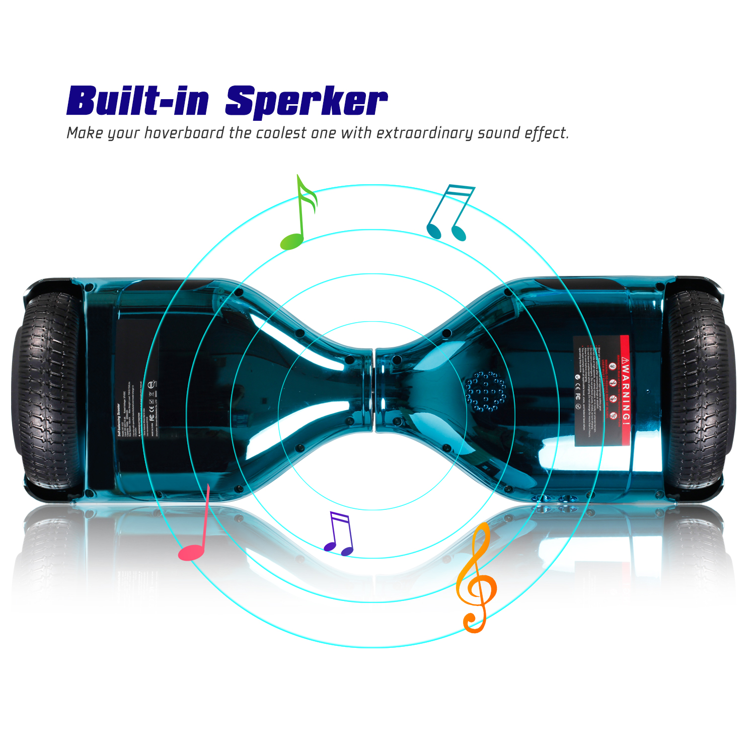 6.5" Hoverboard Bluetooth Electric Self Balance Scooter with Bag Blue