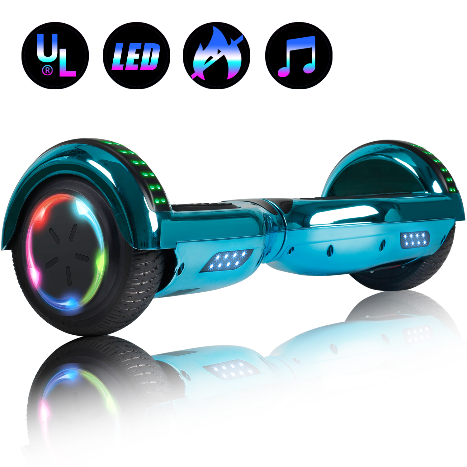 6.5" Hoverboard Bluetooth Electric Self Balance Scooter with Bag Blue