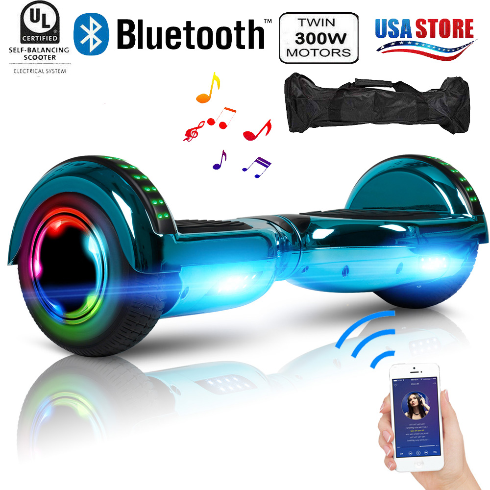 6.5" Hoverboard Bluetooth Electric Self Balance Scooter with Bag Blue