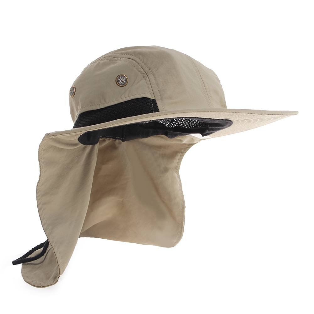 bucket hat with neck flap