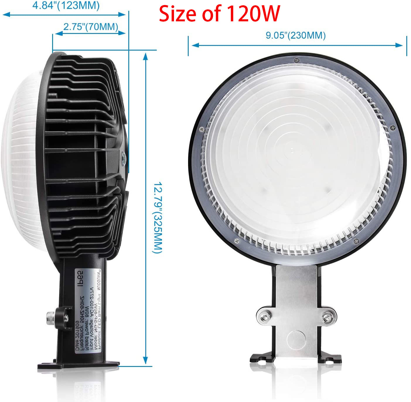 80W 100W 120W LED Security Area Barn Dusk to Dawn W/ Photocell Bright Yard Light - Picture 14 of 14