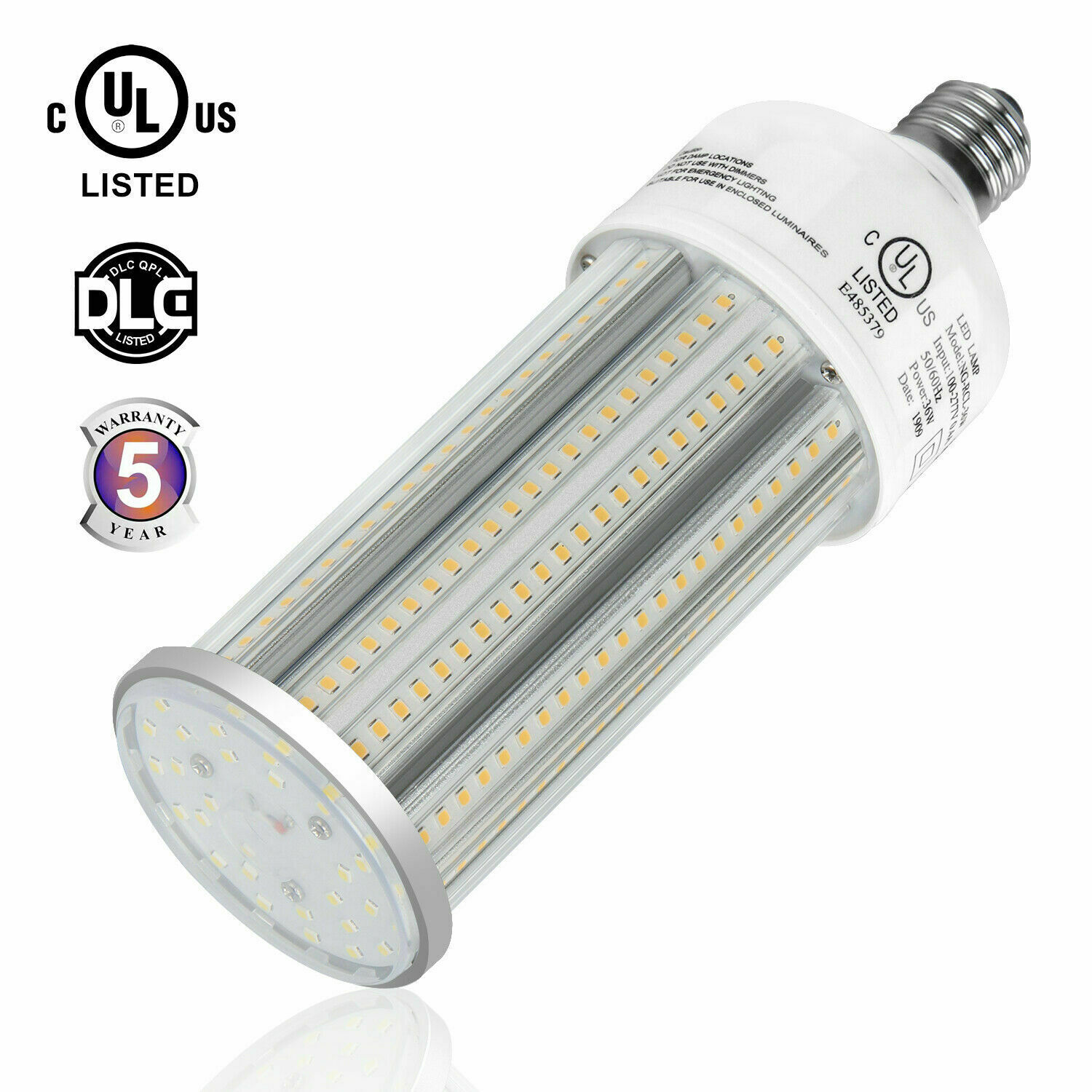 27W 36W 45W 54W 80W 100W 125W LED Corn Cob Bulb Light Garage Ceiling E39 Base UL - Picture 19 of 21