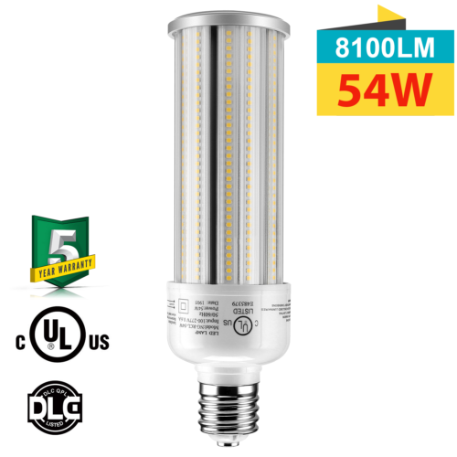 27W 36W 45W 54W 80W 100W 125W LED Corn Cob Bulb Light Garage Ceiling E39 Base UL - Picture 21 of 21