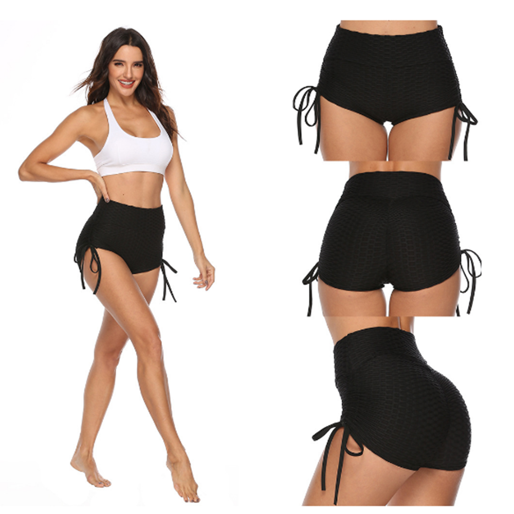 Womens High Waist Shorts Hip Lift Scrunch Booty Yoga Pants Tiktok Gym Leggings - Picture 13 of 16