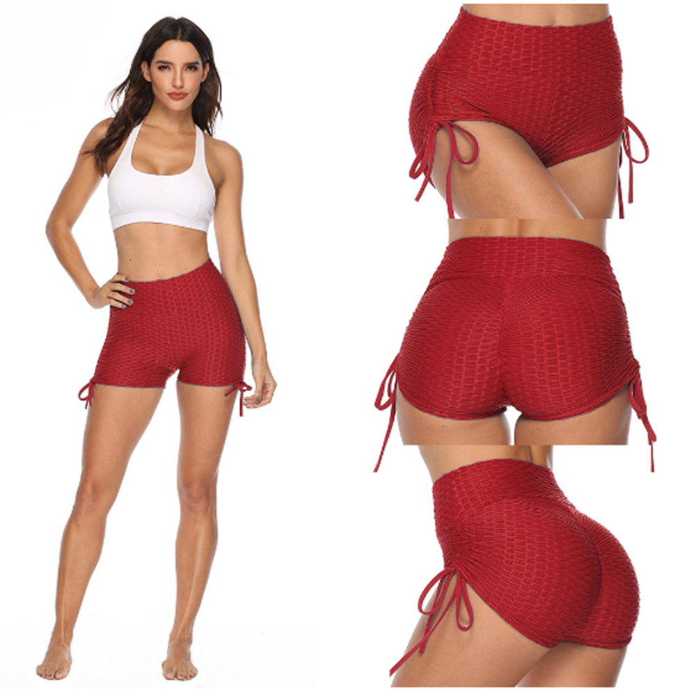 Womens High Waist Shorts Hip Lift Scrunch Booty Yoga Pants Tiktok Gym Leggings - Picture 14 of 16