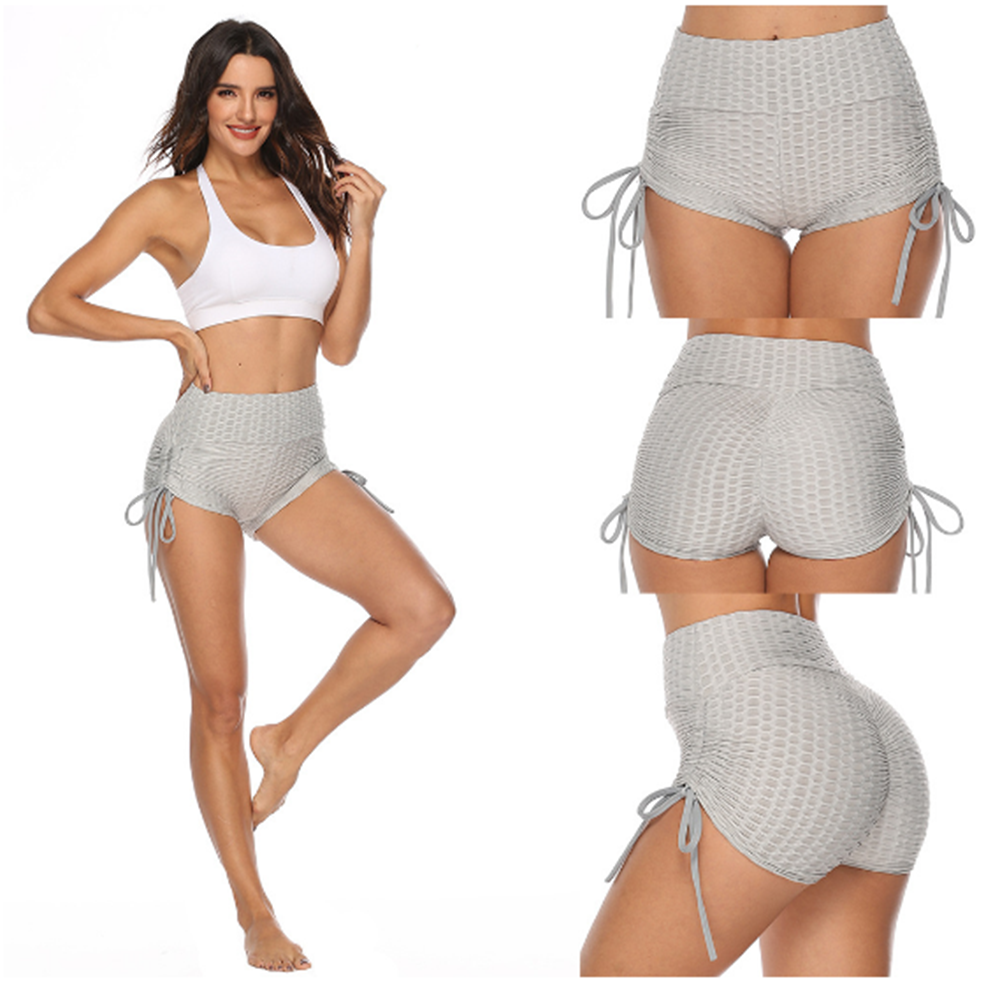 Womens High Waist Shorts Hip Lift Scrunch Booty Yoga Pants Tiktok Gym Leggings - Picture 16 of 16
