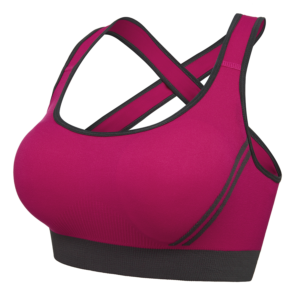 Women Sport Bras Seamless Wire-free Light Support Tank Sports Yoga Bra Plus  Size