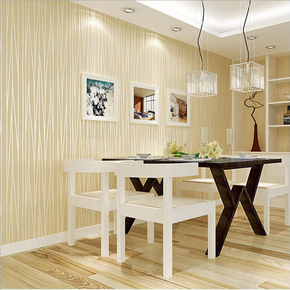 3D Textured Wallpaper Roll Non-Woven Stripe Wall Sticker for Bedroom Living Room - Picture 15 of 17