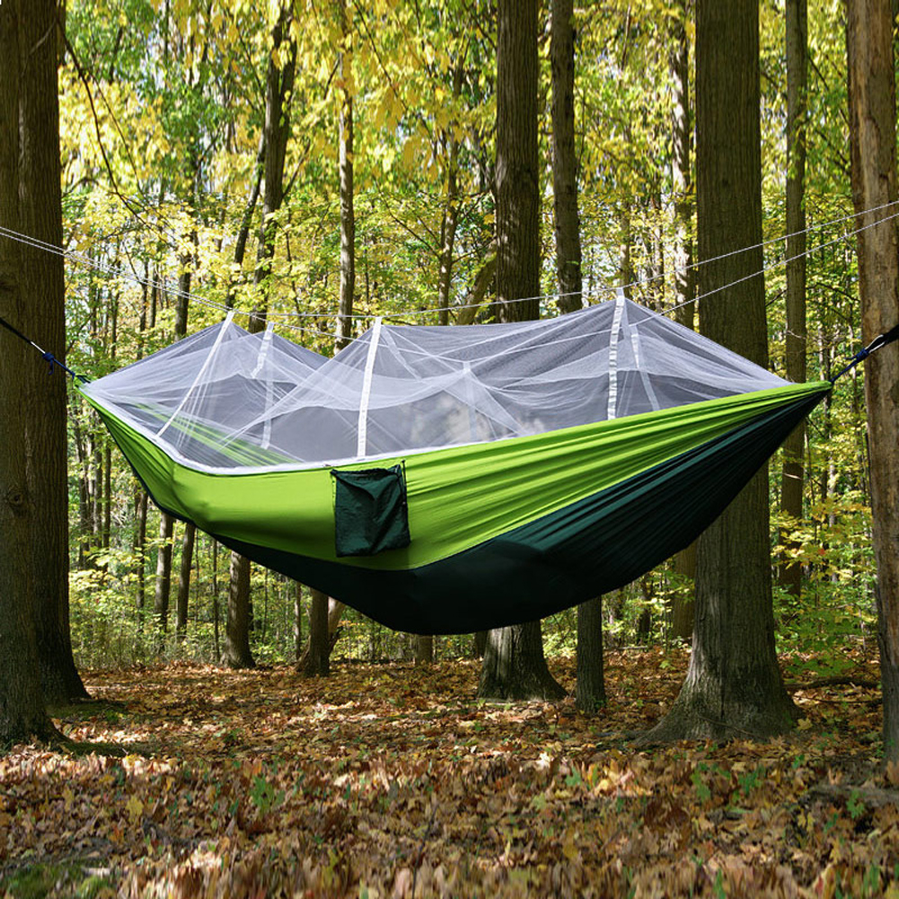 Camping Hammock With Mosquito Net Tent 2 Person Hanging Bed Swing Chair
