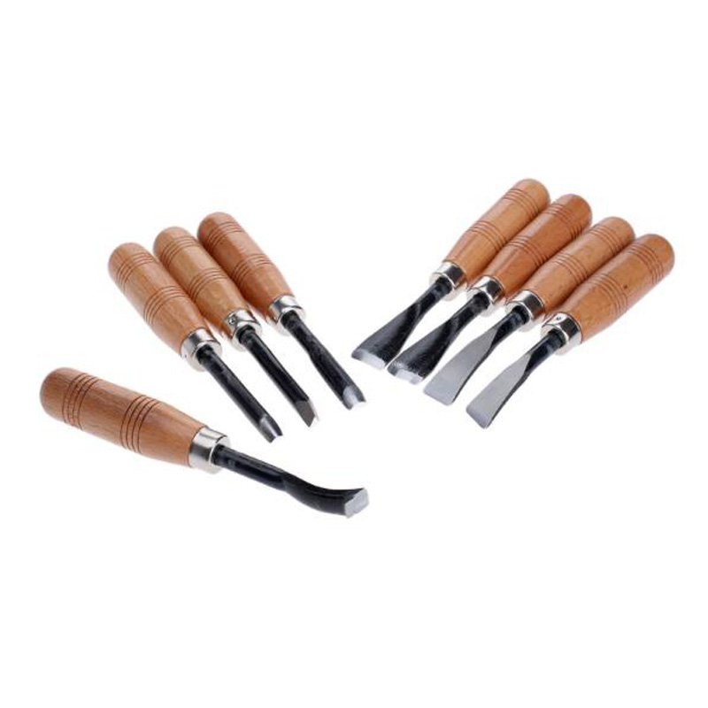 8/12Pcs Wood Carving Hand Chisel Tools Woodworking Crafting Professional Gouges