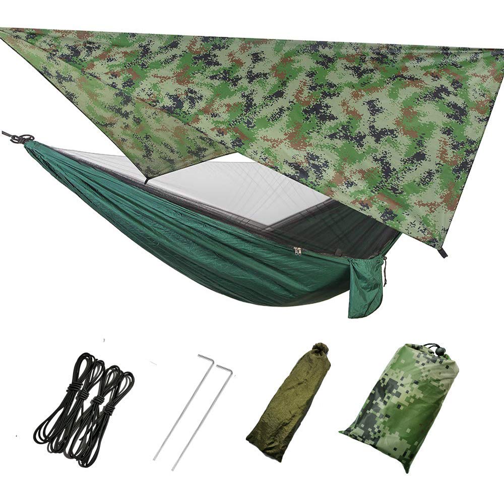 Portable Camping Tent Tarp Hammock Mosquito Net Rain Cover Waterproof Windproof 