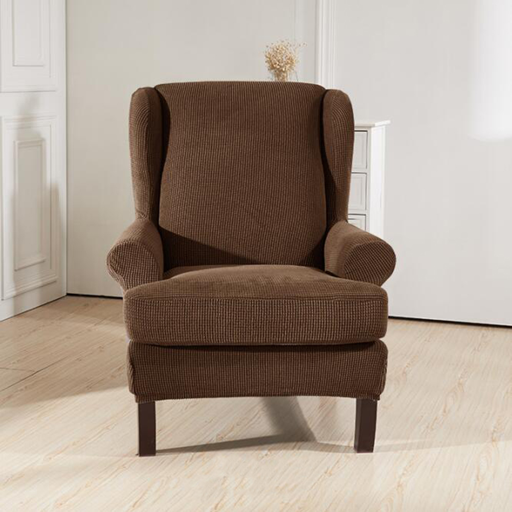 Stretch Wingback Slipcover Recliner Wing Back Arm Chair Sofa Cover Protector - Picture 31 of 61