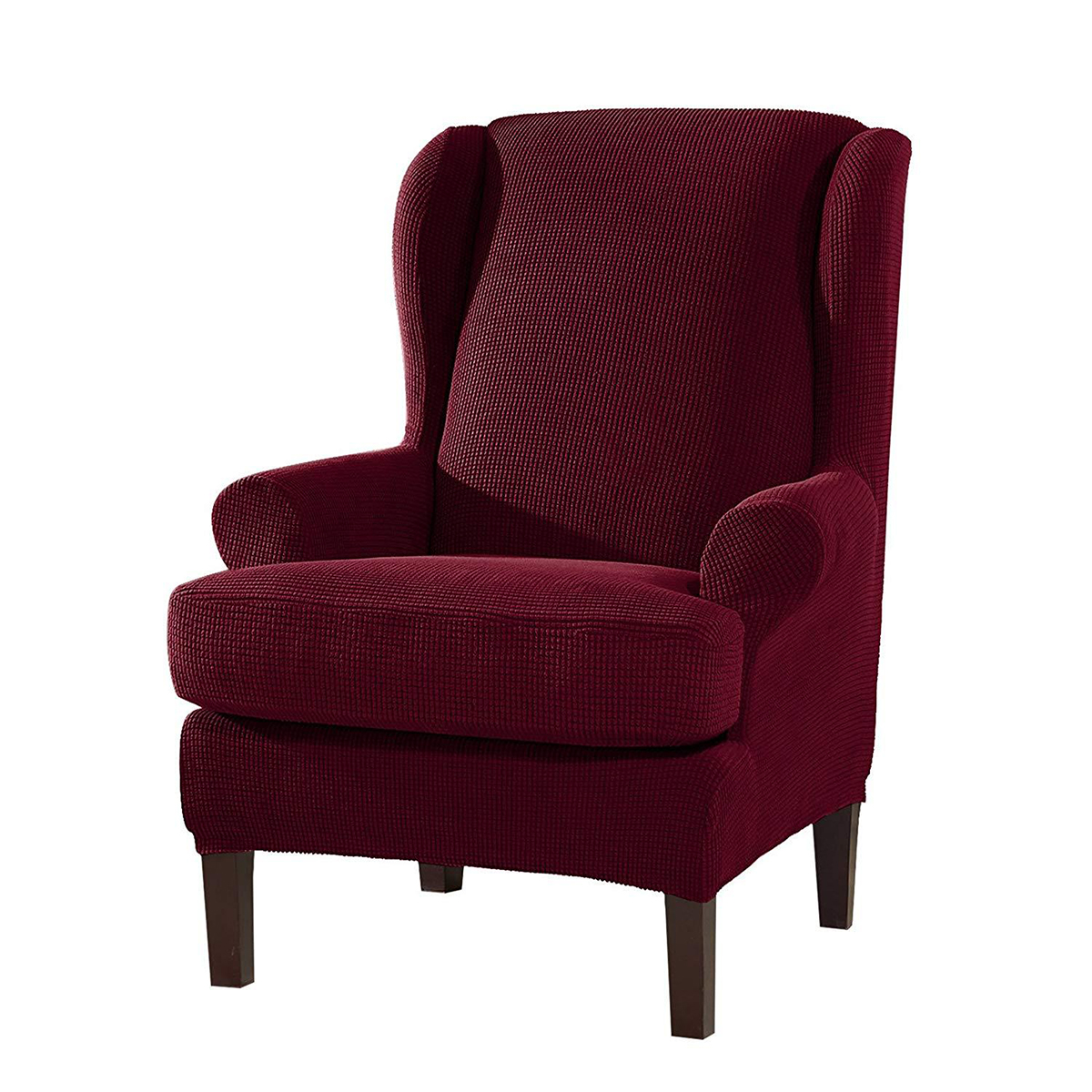 Stretch Wingback Slipcover Recliner Wing Back Arm Chair Sofa Cover Protector - Picture 38 of 61