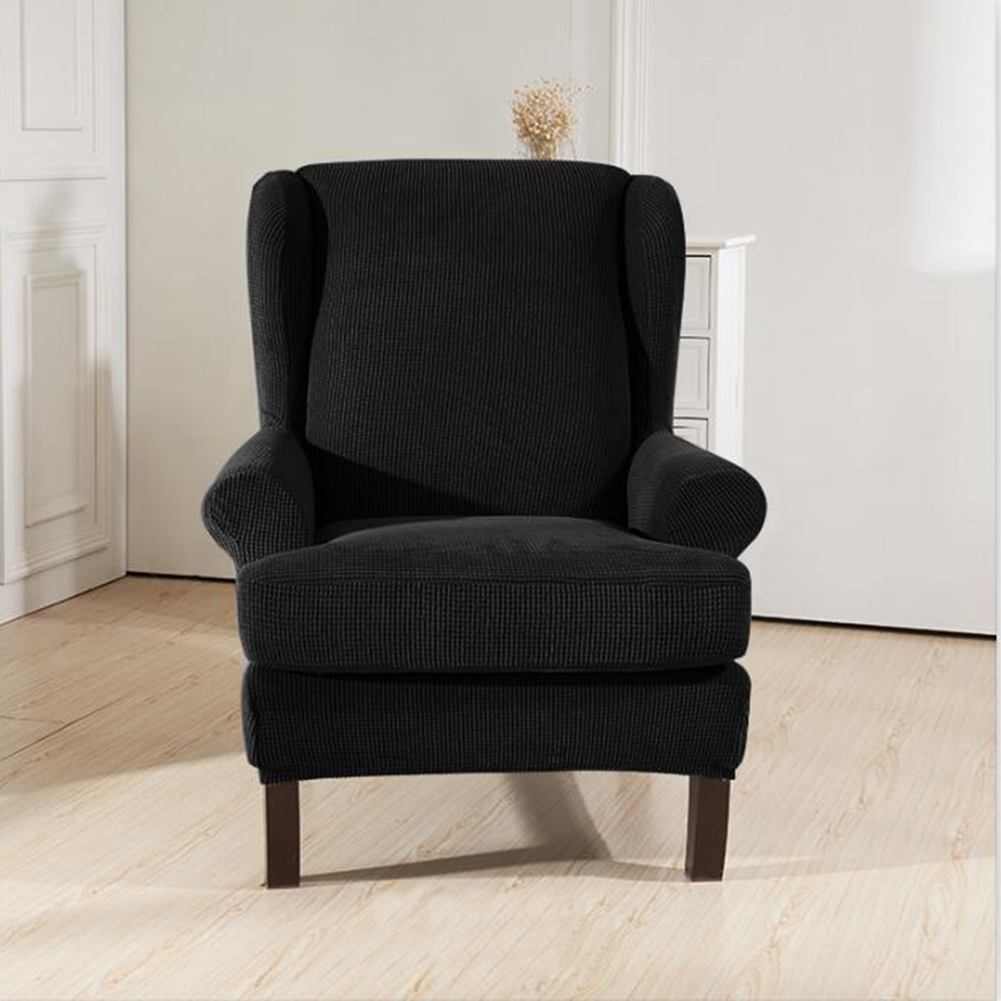 Stretch Wingback Slipcover Recliner Wing Back Arm Chair Sofa Cover Protector - Picture 47 of 61