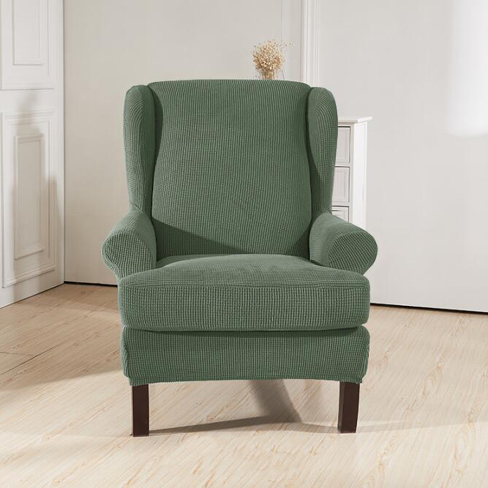 Stretch Wingback Slipcover Recliner Wing Back Arm Chair Sofa Cover Protector - Picture 56 of 61