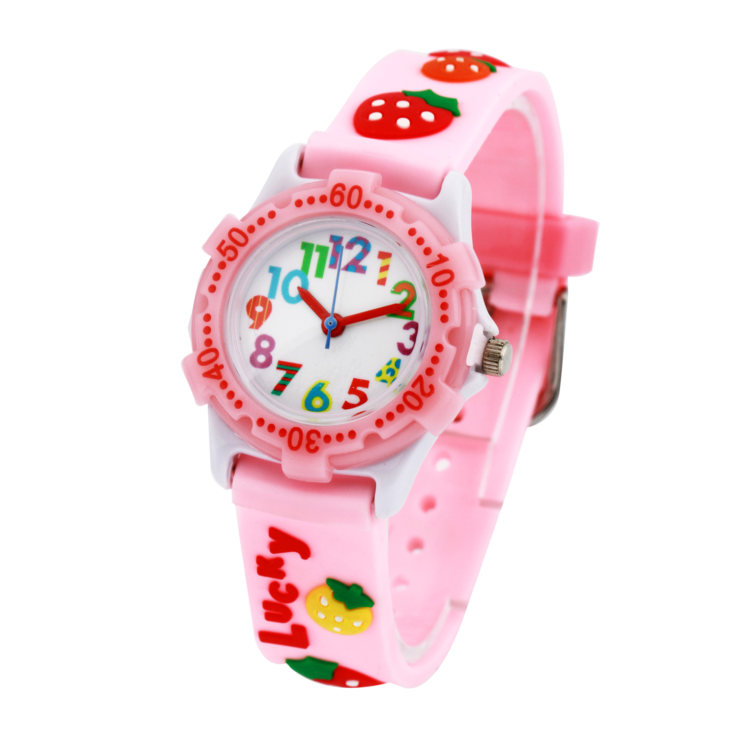 3D Cartoon Analog QUARZUHR Gummiband Kinder Armbanduhr Mädchen Jungen Geschenke - Bild 11 von 83