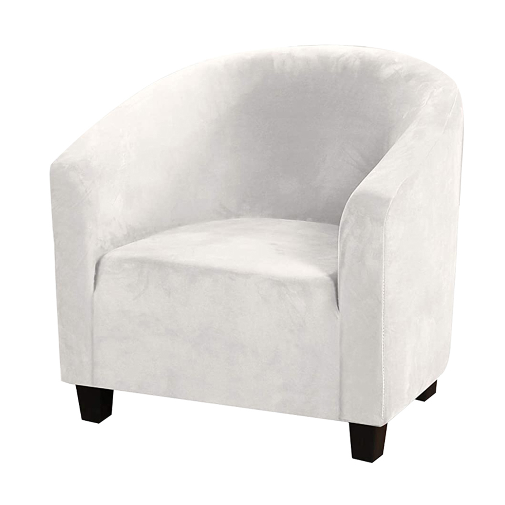 Stretch Velvet Club Chair Covers Bar Living Room Tub Armchair Slipcover US - Picture 48 of 53