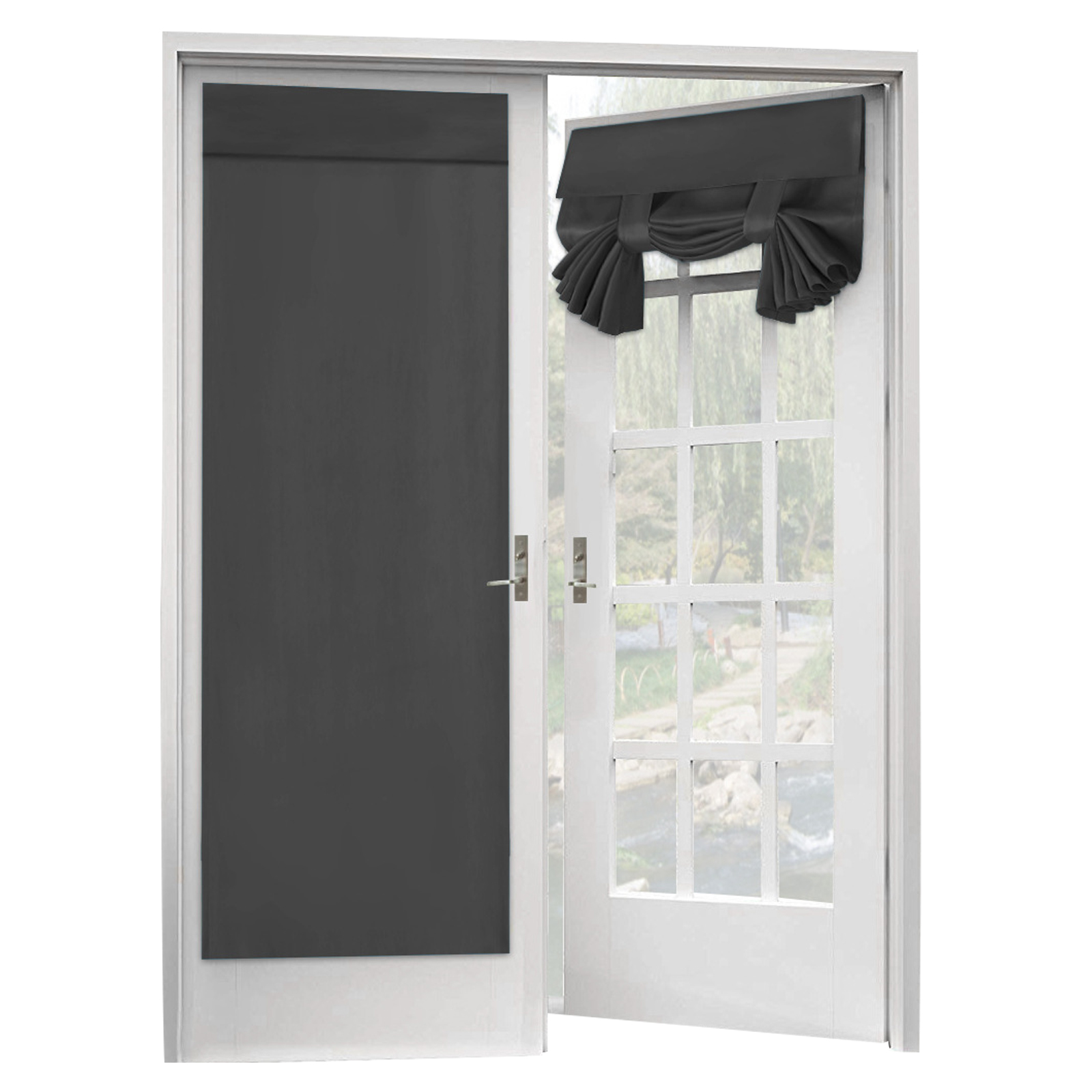 2 Paneles Cortinas Puerta Francesa Patio Ventana Cortina Apagón Privacidad Patio Cortinas - Imagen 13 de 28