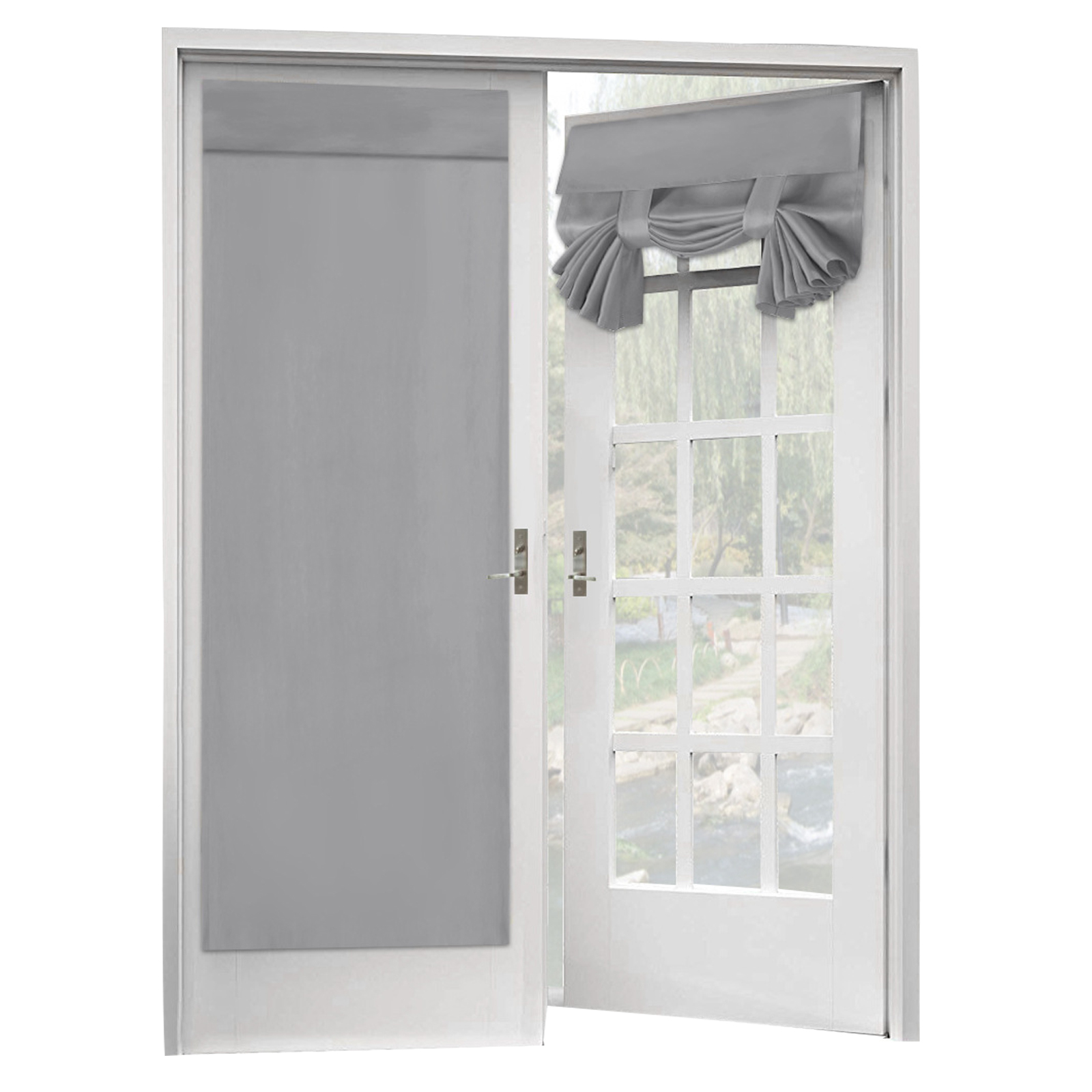 2 Paneles Cortinas Puerta Francesa Patio Ventana Cortina Apagón Privacidad Patio Cortinas - Imagen 19 de 28