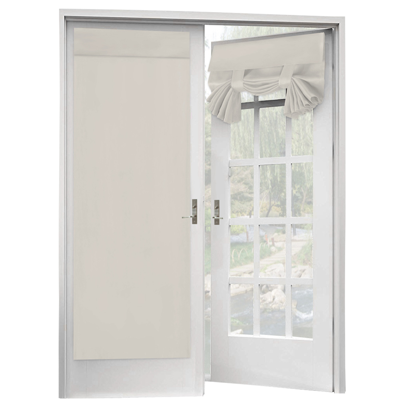 2 Paneles Cortinas Puerta Francesa Patio Ventana Cortina Apagón Privacidad Patio Cortinas - Imagen 24 de 28