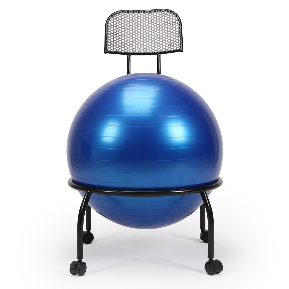 Details About Balance Ball Posture Chair Fitness 20 3 Inch Yoga Metal Frame Wheels
