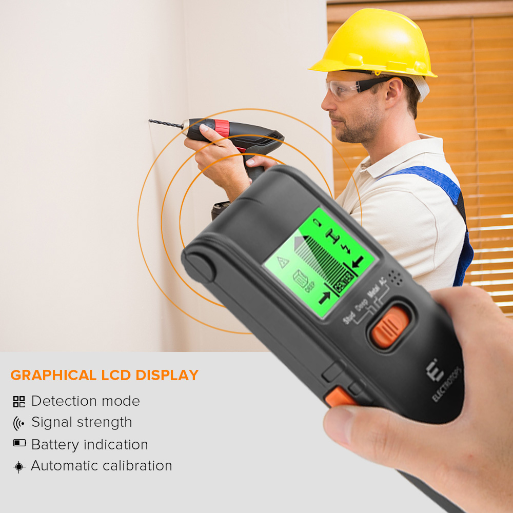 LCD 3 In1 Stud Center Finder AC Live Wire Detector Wall Wood Scanner Multi Metal eBay