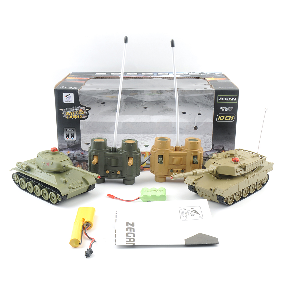 towerpro 2 set remote control 2.4g infrared battle tank camouflage military vehicle