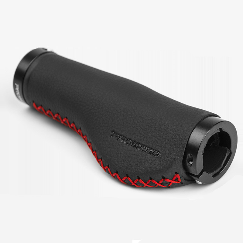 1pair Handmand Leather Bike Bar Grip Anti-Skid MTB Road Bicycle Handlebar Grips