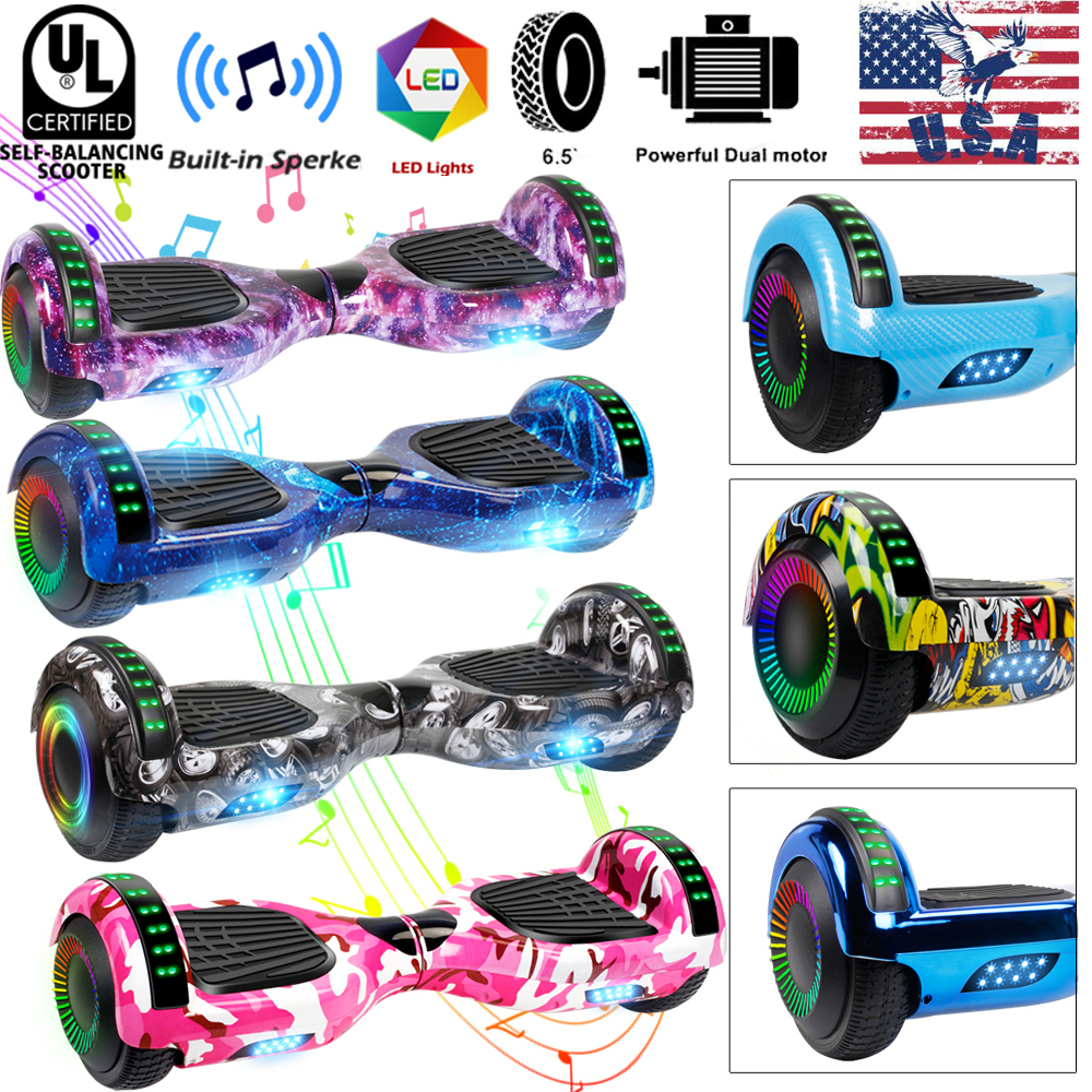 6.5" Bluetooth Electric Hoverboard Self Balancing LED Scoote