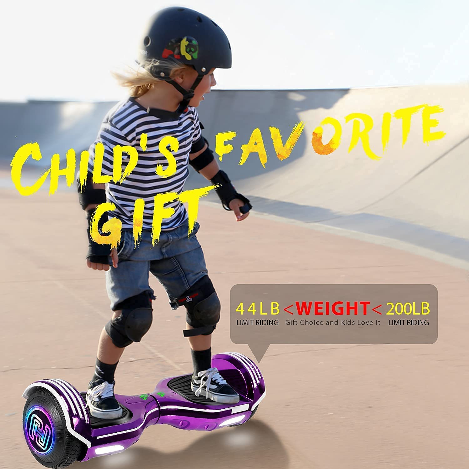 Electric 6.5'' Hoverboard Scooter Bluetooth Hoover Board no Bag for Kids Balance