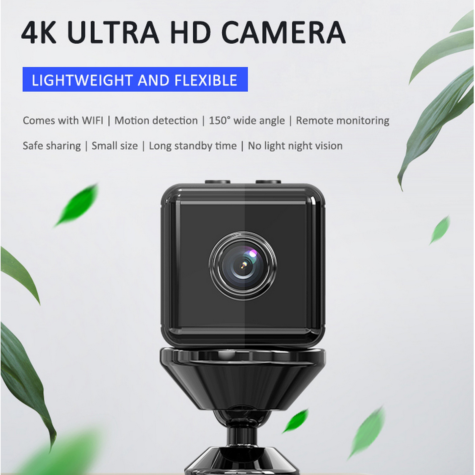 Wecker Kamera Wecker WiFi Wireless Nachtsicht Security Cam HD 1080P Camcorder TF 